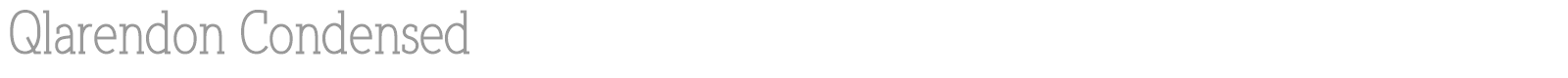 Qlarendon font preview